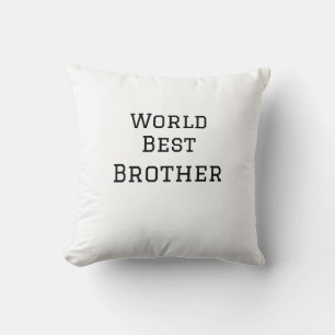 Coussin Meilleur frère du monde ajouter nom texte sports t