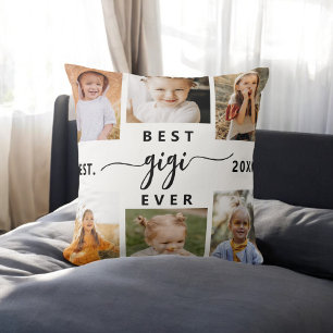 Coussin Meilleur Gigi Ever - Collage photo pour petits enf