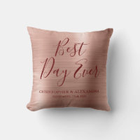 Meilleur Jour jamais Rose Gold Blush Pink Mariage