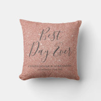 Meilleur Jour jamais Rose Gold Blush Pink Mariage