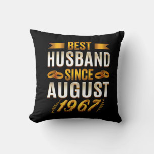 Coussin Meilleur Mari Depuis Août 1967 Drôle d'Anniversair