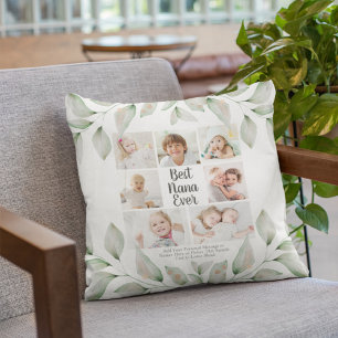 Coussin Meilleur Nana Ever 7 photo Collage de verdure 