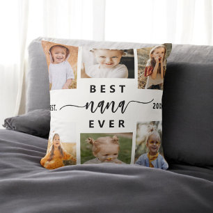 Coussin Meilleur NaNa jamais - Collage photo pour petits e