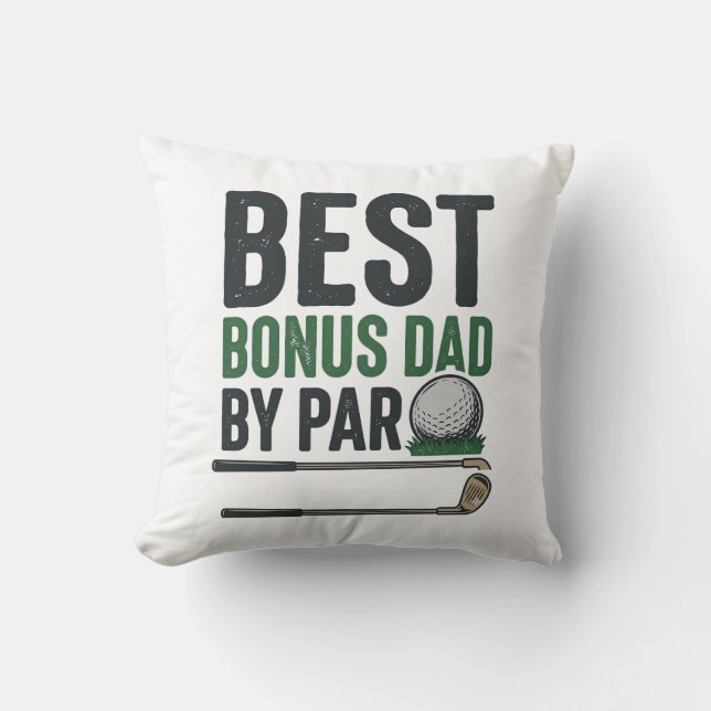 Coussin Meilleur Papa Bonus par Par Conception de T-shirt  (Recto)