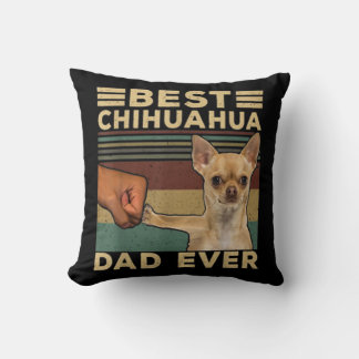 Coussin Meilleur papa Chihuahua jamais