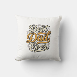 Coussin Meilleur Papa de Tous Temps Design de Chemise Vint