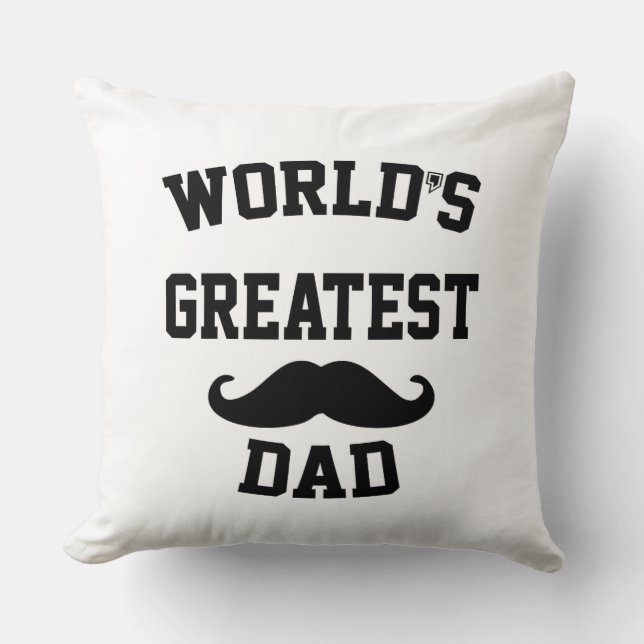 Coussin Meilleur papa du monde (Recto)