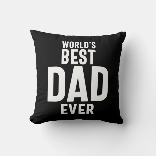 Coussin Meilleur papa du monde masculin (Recto)