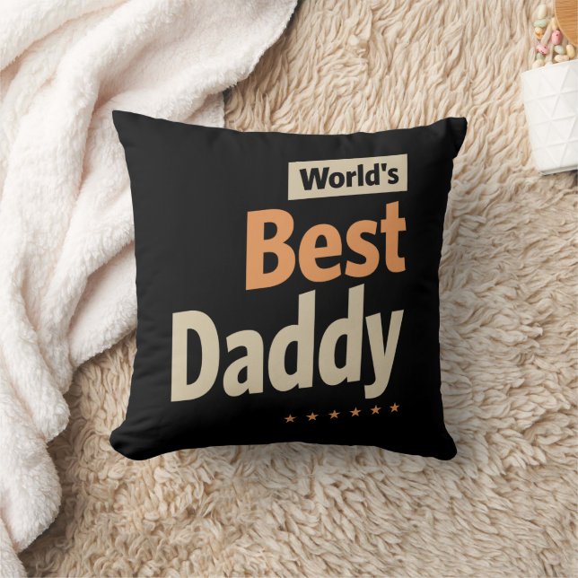 Coussin Meilleur papa du monde : Superhéros de l'amour (Couverture)