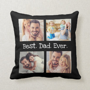 Coussin Meilleur papa Ever 4 photo Collage de photos Garde