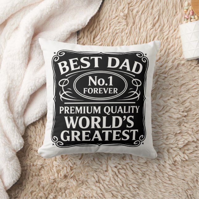 Coussin Meilleur papa jamais (Couverture)