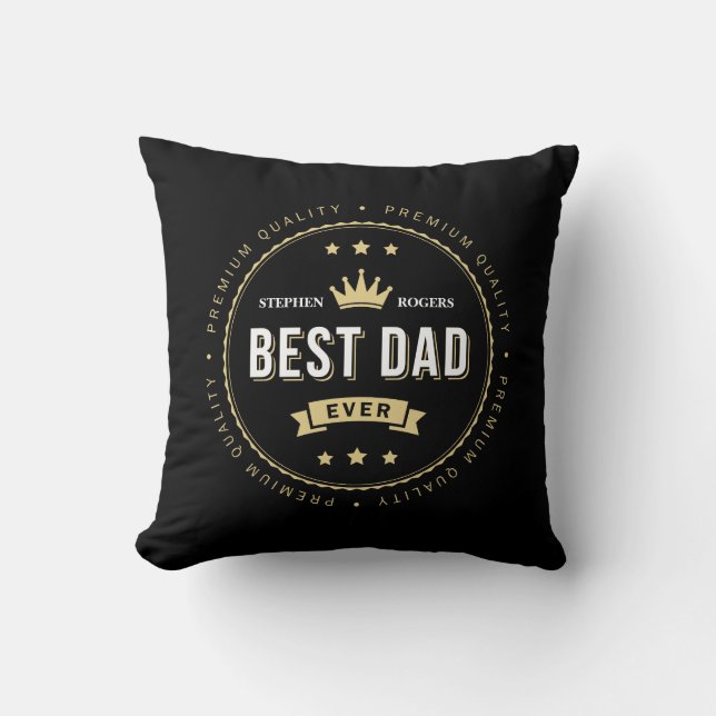 Coussin Meilleur papa jamais (Recto)