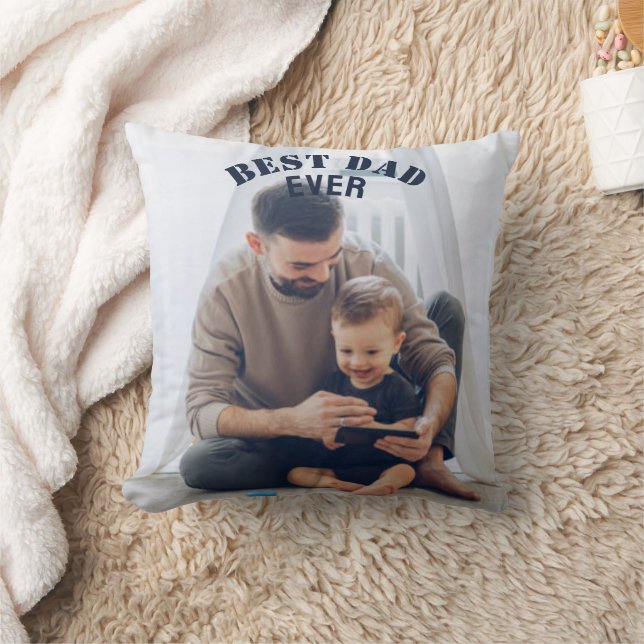 Coussin Meilleur papa Jamais Custom Photo collage Créer Vo (Couverture)