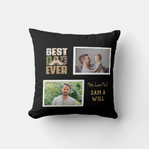 Coussin Meilleur papa jamais Cute Pile À damiers Motif