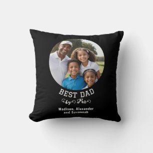 Coussin Meilleur Papa par Photo de Fête des Pères sur le t