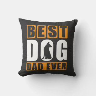 Coussin Meilleur papa pour chien de tous les temps