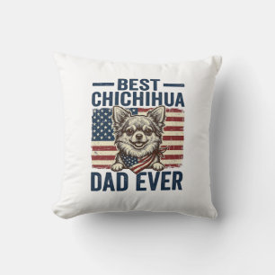 Coussin Meilleur père Chihuahua de tous les temps Design d