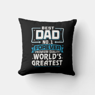 Coussin Meilleur Père Papa meilleur du monde No.1