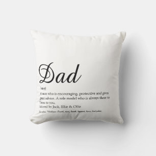 Coussin Meilleur Père, Papa, Papa, Père Définition Script