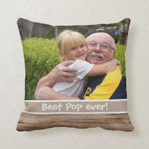 Coussin Meilleur Pop Jamais Vous Aimez Plus 2 Photo Bois R