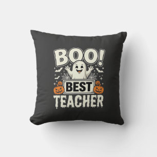 Coussin Meilleur professeur de fantôme de Halloween Design
