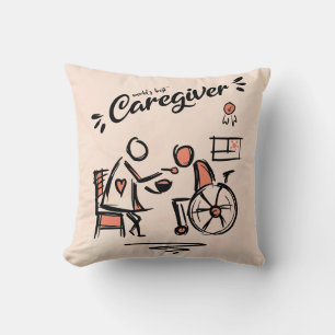 Coussin Meilleur professionnel et personne en fauteuil rou