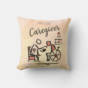Coussin Meilleur professionnel et personne en fauteuil rou