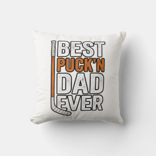 Coussin Meilleur Puck'n Papa Jamais Conçu Pour Hockey Père