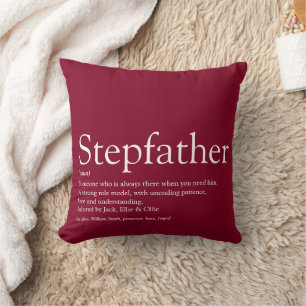 Coussin Meilleur Stepfather, Stepdad Jamais Définition Bou