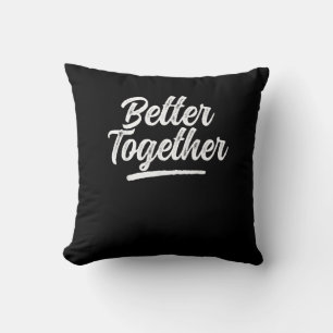 Coussin Meilleur style de couple assorti et épuré