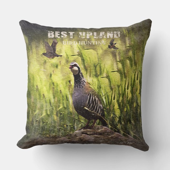 Coussin Meilleure chasse aux oiseaux des hautes terres (Recto)