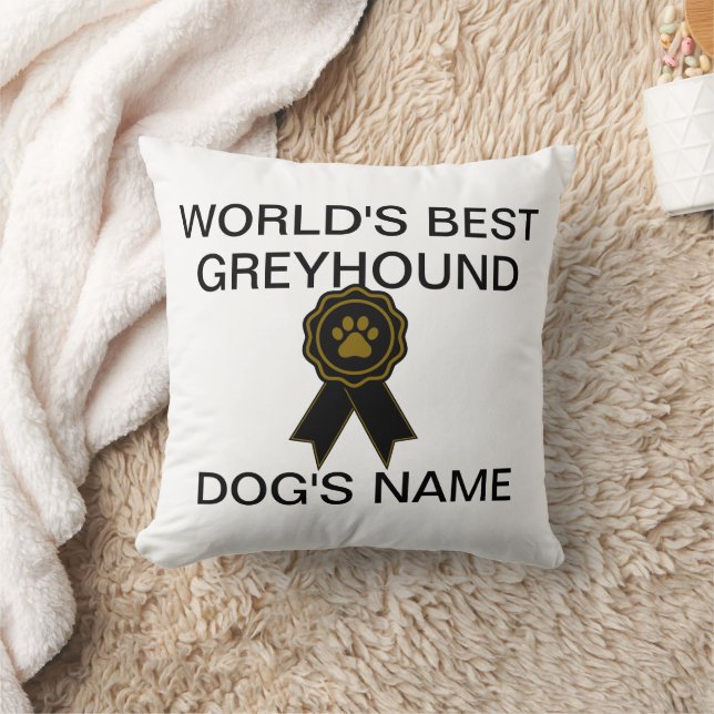Coussin Meilleure conception Greyhound sur mesure (Couverture)