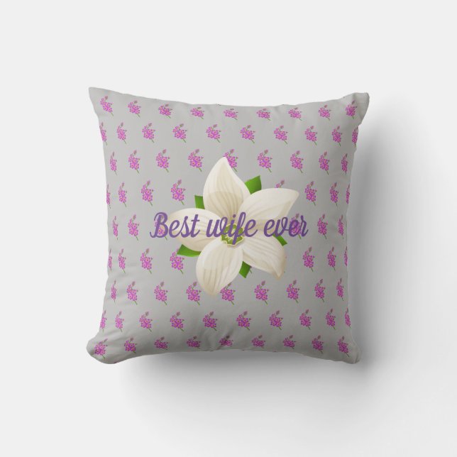 Coussin Meilleure femme jamais (Recto)