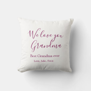Coussin meilleure grand-mère toujours grands-parents cadea