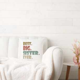 Coussin Meilleure Grande Sœur Pour Toujours Grande Sœur po