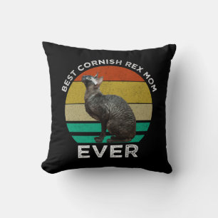 Coussin Meilleure Maman de Cornish Rex Ever