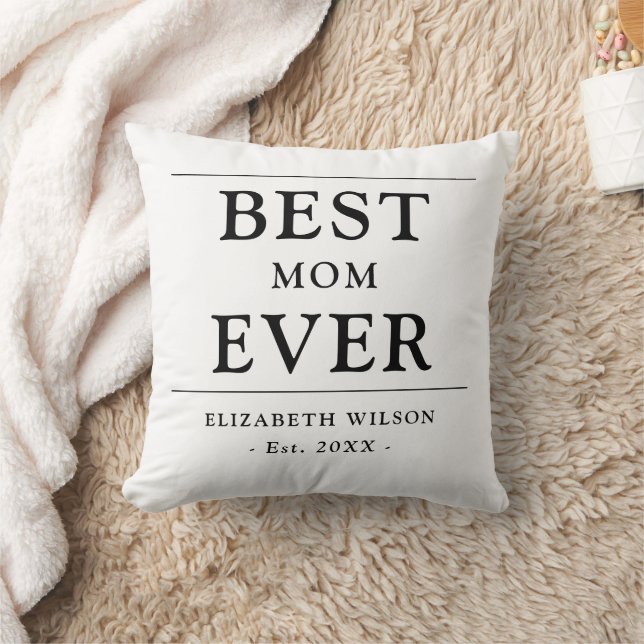 Coussin Meilleure Maman de Tous les Temps Cadeau pour Mama (Couverture)