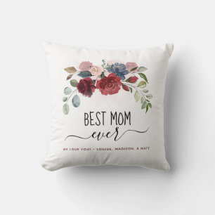 Coussin Meilleure Maman de Tous les Temps Fête des Mères F