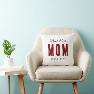 Coussin Meilleure Maman Depuis 20XX Moderne Simple Élégant