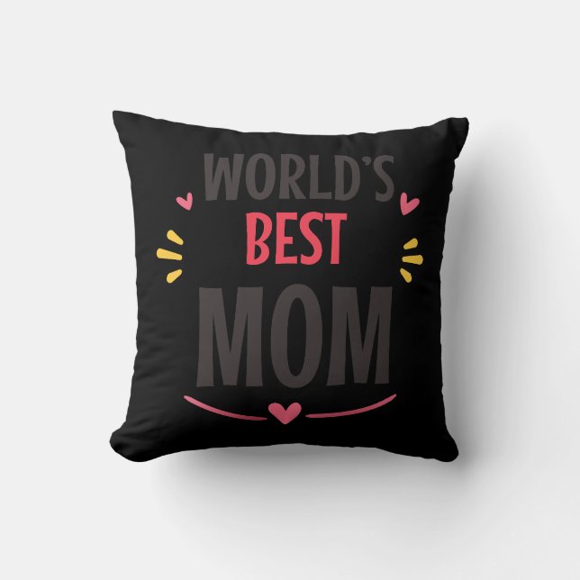 Coussin Meilleure maman du monde  (Recto)