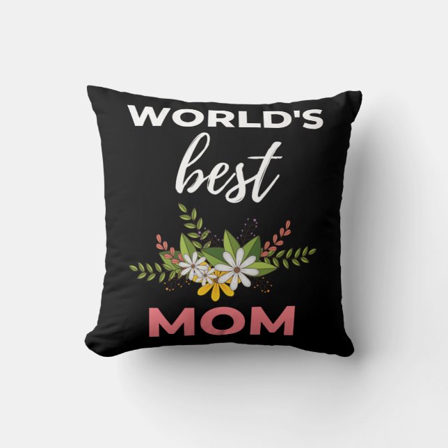 Coussin Meilleure maman du monde (Recto)