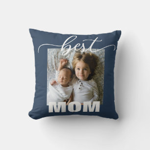Coussin Meilleure MAMAN Enfants Photo Fête des Mères 