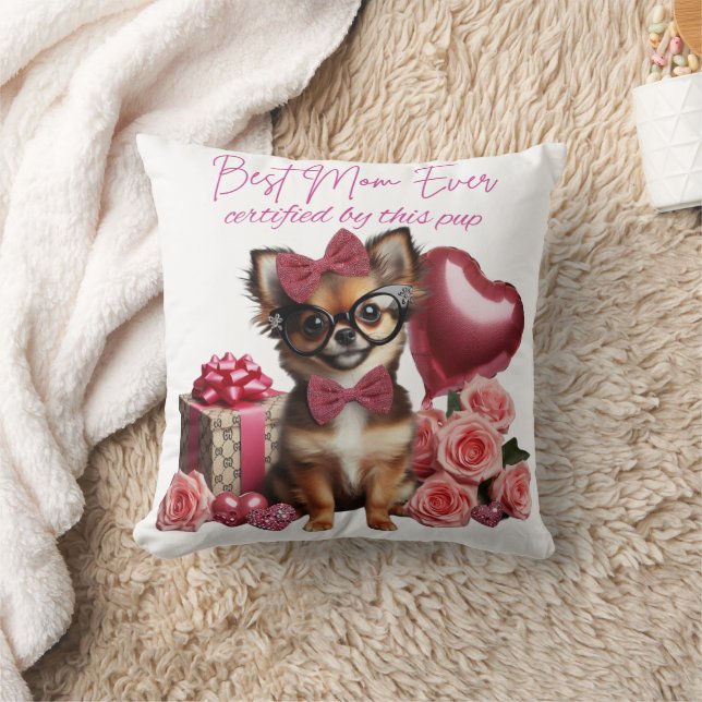 Coussin Meilleure maman Ever Chihuahua Chiuppy (Couverture)