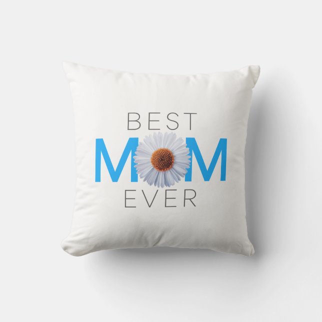 Coussin Meilleure maman jamais avec l'impression d'image d (Recto)