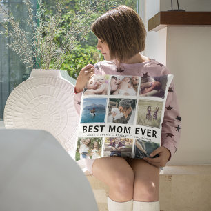 Coussin Meilleure maman Jamais Collage photo Keepake