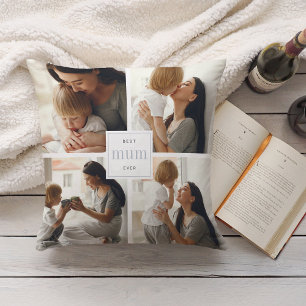 Coussin Meilleure maman jamais Collage photo pour enfant