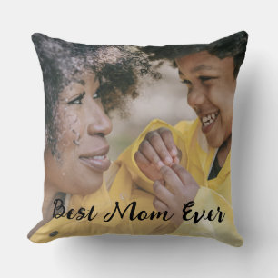 Coussin Meilleure Maman Jamais Noms d'Enfants Personnalisé