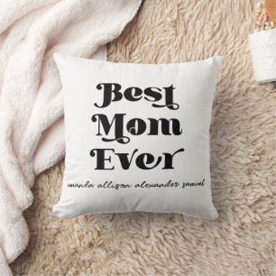 Coussin Meilleure Maman Jamais Personalisé Jeu d'Oreiller