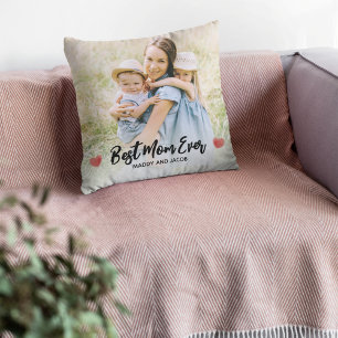 Coussin Meilleure maman jamais photo moderne