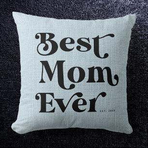 Coussin Meilleure maman jamais une typographie russe moder